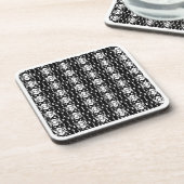 Elegant Black en White Bier Onderzetter (Linkerzijde)