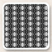 Elegant Black en White Bier Onderzetter (Voorkant)