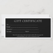 Elegant Black en White Business Name (Achterkant)