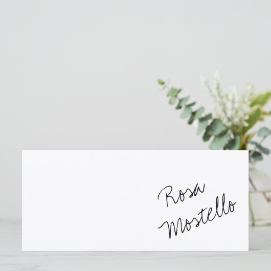 Elegant Black en White Business Name (Staand voorkant)