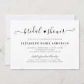 Elegant Black en White Calligraphy Vrijgezellenfee Kaart (Voorkant)