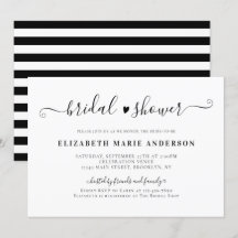 Elegant Black en White Calligraphy Vrijgezellenfee