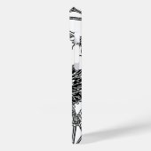 Elegant Black en White Dahlia Persoonlijk Case-Mate iPhone Case (Achterkant / Links)