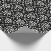 Elegant Black en White Damask Cadeaupapier (Hoek)