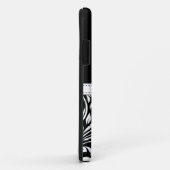 Elegant Black en White Damask Case-Mate iPhone Case (Achterkant/rechts)