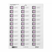 Elegant Black en White Damask gepersonaliseerd Etiket (Full Sheet)