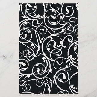 Elegant Black en White Damask Pattern