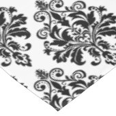 Elegant Black en White Damask Pattern Tafelkleed (Gekanteld)