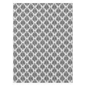Elegant Black en White Damask Pattern Tafelkleed (Voorkant)