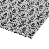 Elegant Black en White Damask Snijplank (Hoek)
