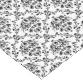 Elegant Black en White Damask Tafelkleed (Gekanteld)