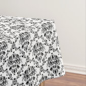 Elegant Black en White Damask Tafelkleed (Voorbeeld)