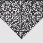 Elegant Black en White Damask Tissuepapier (Detail)