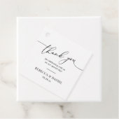 Elegant Black en White Favors Dank je Bedankjes Labels (In situ)