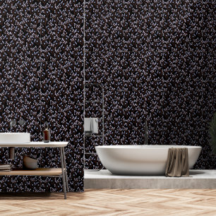 Elegant Black en White Floral Behang
