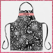Elegant Black en White Floral Schort