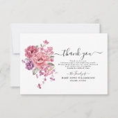 Elegant Black en White Funeral Hartelijk dank Bedankkaart (Voorkant)