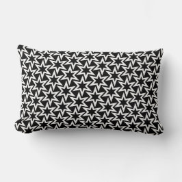Elegant Black en White Geometric Star Pattern Kussen