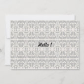 Elegant Black en White Kaart (Voorkant)