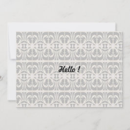 Elegant Black en White Kaart