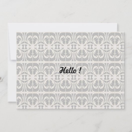 Elegant Black en White Kaart (Voorkant)