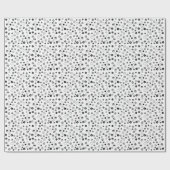 Elegant Black en White Kerstmis Cadeaupapier (Vlak)