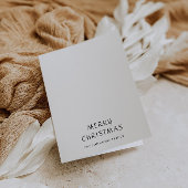 Elegant Black en White Kerstmis Feestdagen Kaart