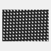 Elegant Black en White Kersttree Inpakpapier Vel (Voorkant 2)