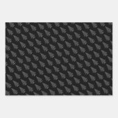 Elegant Black en White Kersttree Inpakpapier Vel (Voorkant)