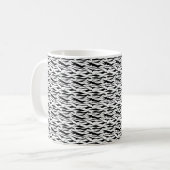 Elegant Black en White Koffiemok (Voorkant links)