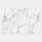 Elegant Black en White Marble Pattern Inpakpapier Vel (Voorkant 2)