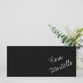 Elegant Black en White Minimal Business Name (Staand voorkant)