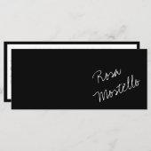 Elegant Black en White Minimal Business Name (Voorkant / Achterkant)