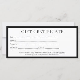 Elegant Black en White Minimal Business Name