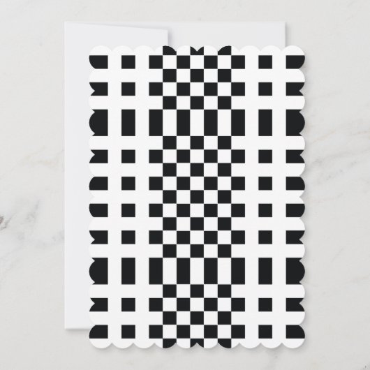 Elegant Black en White Modern Save The Date (Achterkant)