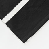 Elegant Black en White Pas getrouwd Initialen Fleece Deken (Hoek)