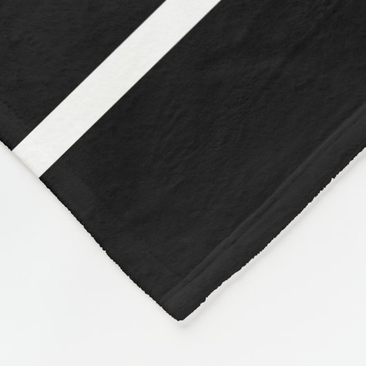 Elegant Black en White Pas getrouwd Initialen Fleece Deken (Hoek)