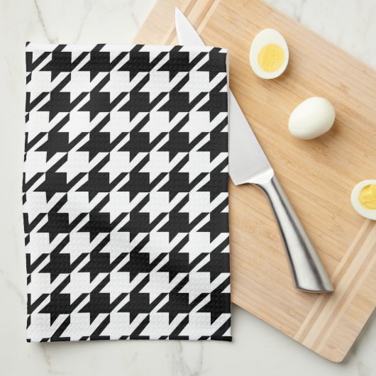 Elegant Black en White Pattern Kitchen Towels Theedoek (Quarter Fold)