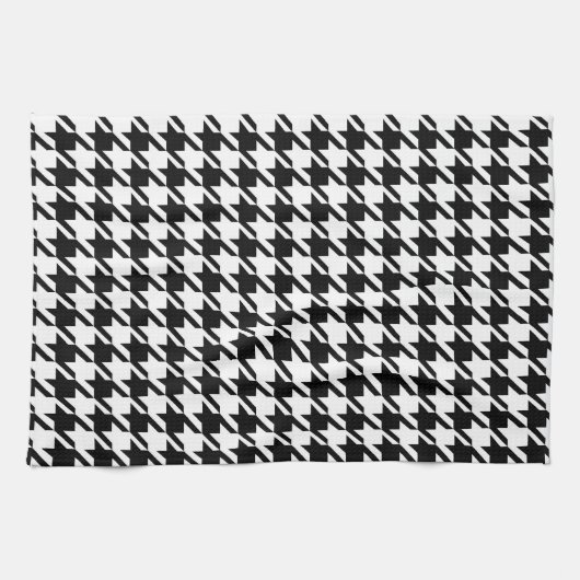 Elegant Black en White Pattern Kitchen Towels Theedoek (Horizontaal)