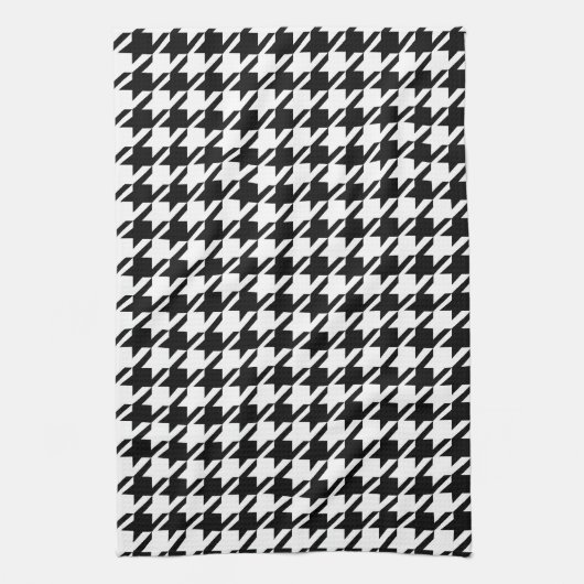 Elegant Black en White Pattern Kitchen Towels Theedoek (Verticaal)