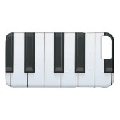 Elegant Black en White Piano Keys Pattern Case-Mate iPhone Case (Achterkant (Horizontaal))