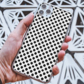 Elegant Black en white POlka Dots patroon Klassiek Case-Mate iPhone Case
