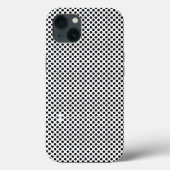 Elegant Black en white POlka Dots patroon Klassiek Case-Mate iPhone Case (Achterkant)