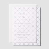 Elegant Black en White Simple Modern Wedding Vellum Uitnodigingen (Offset (Uitnodiging))