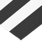 Elegant Black en White Stripes Pattern Korte Tafelloper (Hoek)