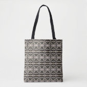 Elegant Black en White Tote Bag (Voorkant)