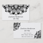 Elegant Black en White Visitekaartje (Voorkant / Achterkant)