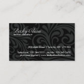 Elegant Black en White Visitekaartjes (Achterkant)