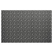Elegant Black en Winter White Snowflake Pattern Stof (Yard (91,4 cm))
