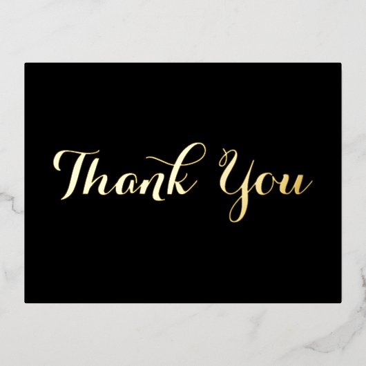 Elegant Black Faux Gold Script Weddenschap Harteli Folie Uitnodiging Briefkaart (Voorkant)